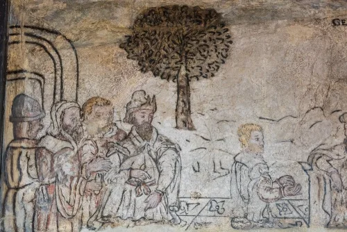 One of the Tudor wall paintings
