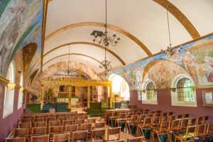 Looking down the nave