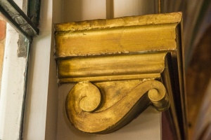 Gilded window detail