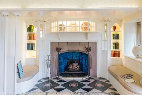 The White Drawing Room hearth