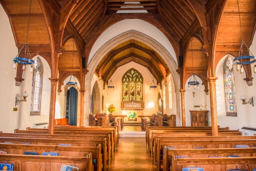 The church interior