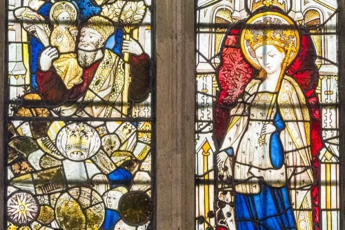 Medieval stained glass