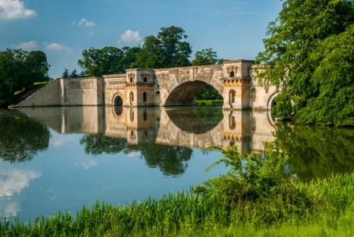 Capability Brown bridge in the grounds of Blenheim Palace