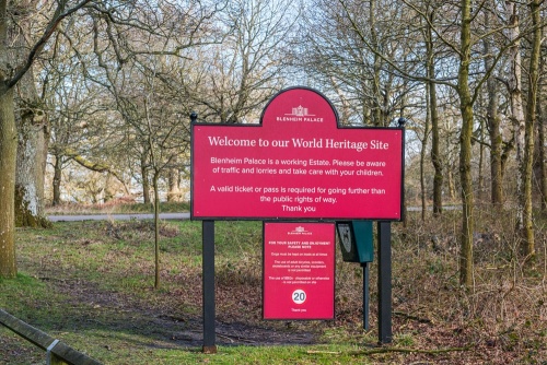 Entering Blenheim Park