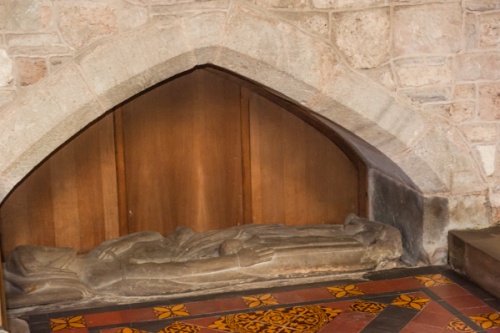 14th century effigy in the sanctuary
