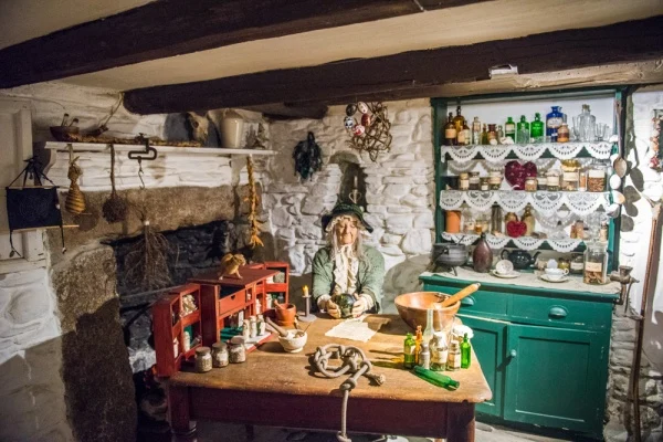 The wise woman's cottage exhibit