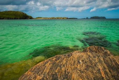 The view from the beach
