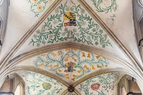 The Tudor painted ceiling