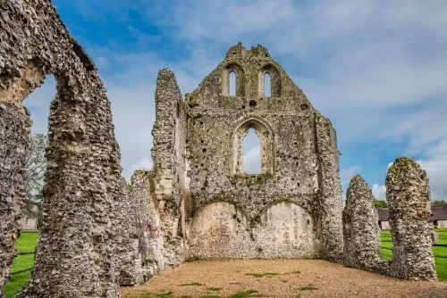Inside the priory guesthouse