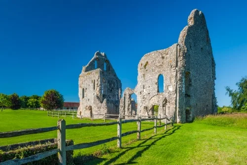 The priory guesthouse ruins