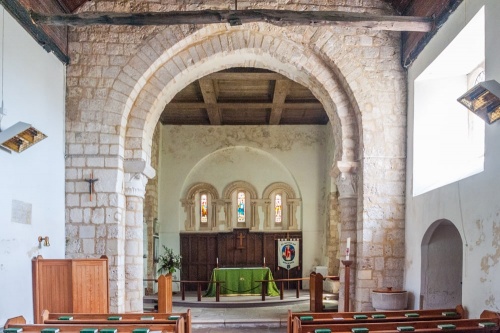 The church interior