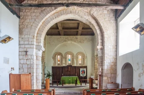 The church interior
