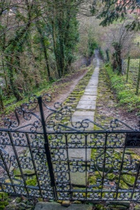 The path to the church