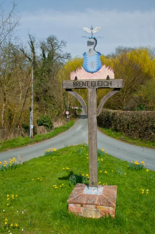 The Brent Eleigh village sign