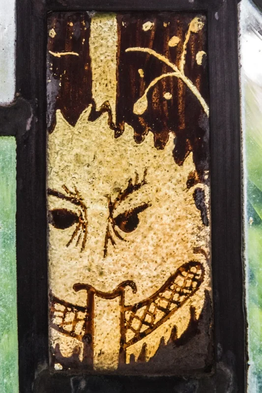Medieval glass fragment