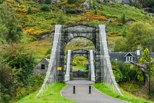 The bridge from the east