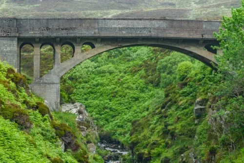 The bridge from the east