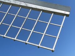 Closeup view of a sail