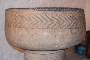 Font bowl decorative carving