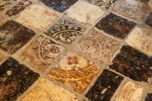 Medieval glazed tiles