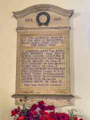 World War One memorial