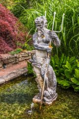 Neptune guards a small pool