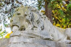 John 'Gentleman' Jackson's lion sculpture