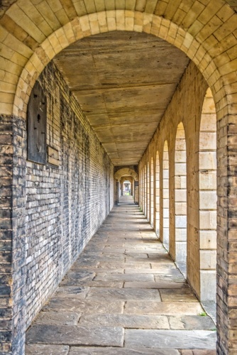Looking along the western Colonnade