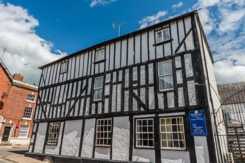 The 17th-century Falcon Hotel