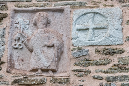 Saxon carvings over the south doorway