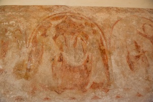 13th century painting, south chancel wall