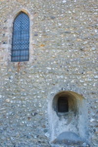 Hagioscope, south chancel wall