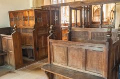 Brooke, St Peter's Church, 16th-century box pews