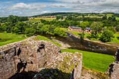 The view from the castle parapet