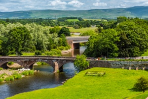 The River Eamont from the battlements