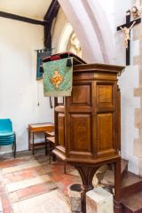 Broughton, St Mary's Church, The wineglass pulpit