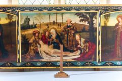 Broughton, St Mary's Church, The 15th century Dutch triptych panel
