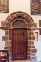 The vestry door and tympanum