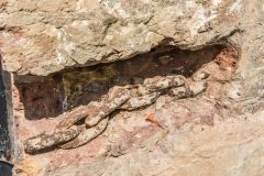Thames Tunnel chain embedded into the shaft opening