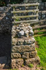 The eastern wall of the turret