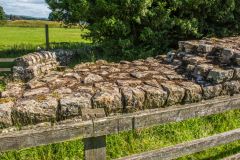 The west end of Hadrian's Wall at Brunton