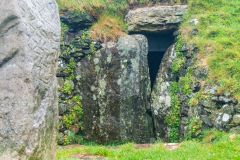 The burial mound entrance
