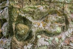 The second peculiar dancing figure carving