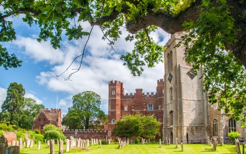 Buckden Towers and parish church