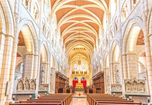 Inside the Abbey church