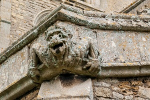 Grotesque carving