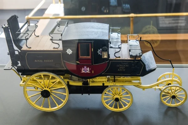 A model of Gurney's 1828 Steam Carriage