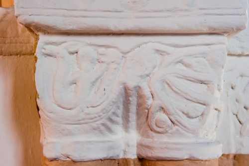 Green Man and Sheela-na-gig carvings