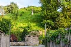 The castle mound from Castle Street