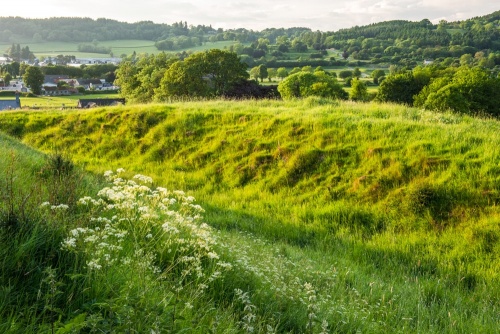 The castle earthworks